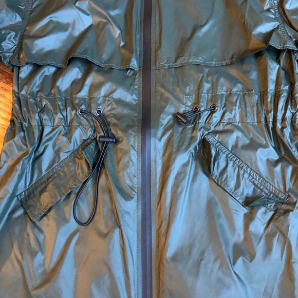 ASKYA Zip-front Windbreaker Rain Hooded Green Jacket Women’s Size X-Small NWT - Picture 8 of 8